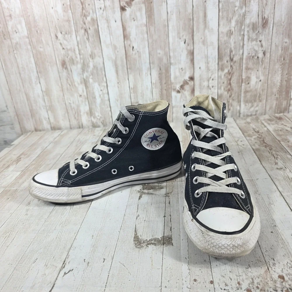 Converse Chuck Taylor All Star High Top Black Canvas Sneakers M9160 Womens 7.5 - Picture 5 of 8